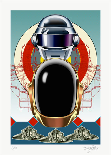 Terry Pastor - Daft Punk - Giclee Print