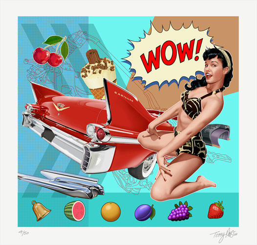 Terry Pastor - Ride Bettie Ride - Giclee Print