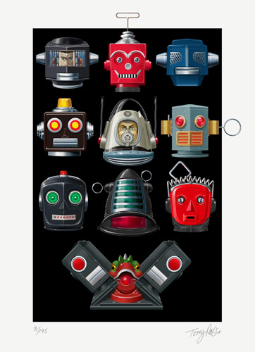 Terry Pastor - Robot - Giclee Print